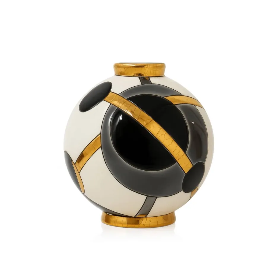 Outlet Boule Moon Minuit Émaux de Longwy Vases Cristal Couleur|Vases & Boules