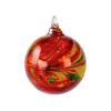 Online Boules de Noël merveille rouge & jaune Décoration|Ornements Cristal