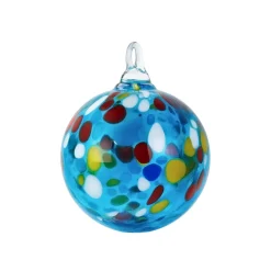 Online Boules de Noël merveille turquoise moucheté Décoration|Ornements Cristal
