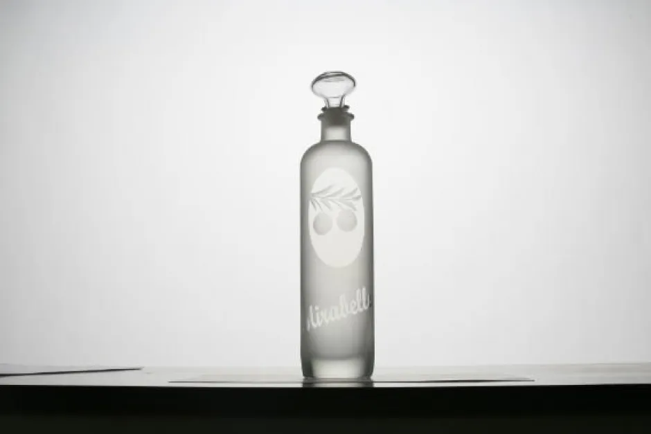 New Bouteille mirabelle taillé Art De La Table|Flasque, Bouteille Cristal