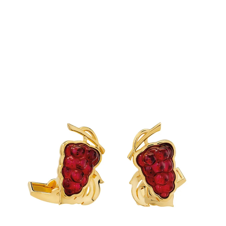 Boutons de manchette vigne lalique Boutons De Manchette Cristal|Boutons De Manchette