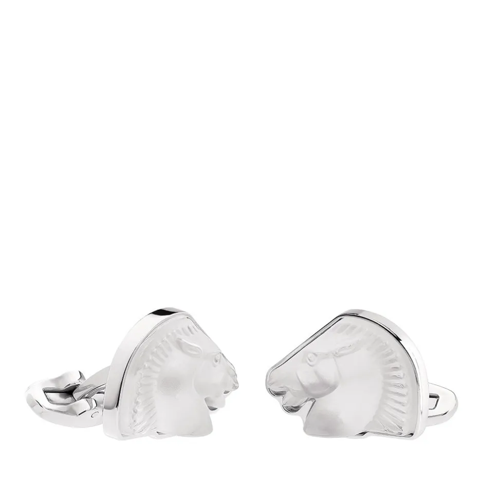 Hot Boutons manchettes cheval lalique Bijoux|Boutons De Manchette Cristal