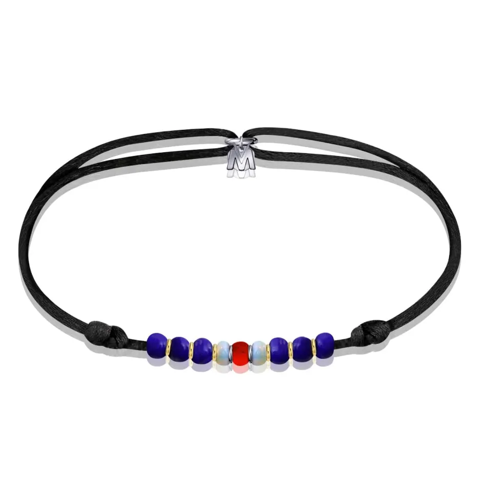 Bracelet bleu roi Murano Michaël Vessière Bracelets Cristal|Bracelets