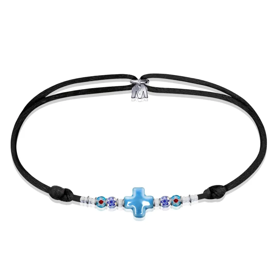 Clearance Bracelet croix grecque Murano Michaël Vessière Bracelets Cristal|Bracelets