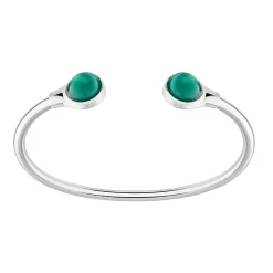 Outlet Bracelet fexible cabochon vert lalique Bracelets Cristal|Bracelets