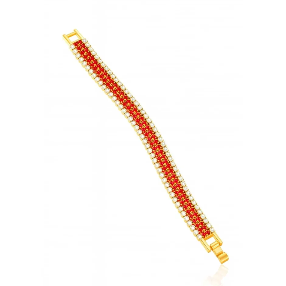Bracelet Joséphine cristaux rouge Bracelets Cristal|Bracelets