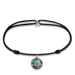 Discount Bracelet médaillon vierge Murano Michaël Vessière Symboles Religieux Cristal|Bracelets Cristal