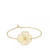Bracelet pensée lustré or lalique Fleurs Cristal|Bracelets Cristal