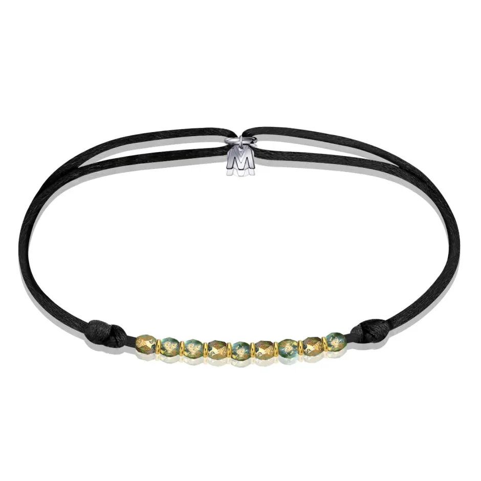 Bracelet perles émeraude Michaël Vessière Bracelets Cristal|Bracelets