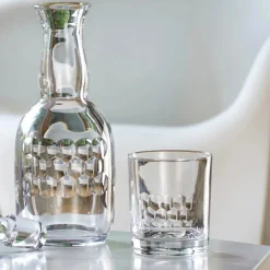 Sale Carafe à vin nid d’abeille cristal de Bohême Art De La Table|Carafes Cristal Daum Baccarat Lalique