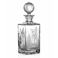 Sale Carafe à whisky carré taille chasse Art De La Table|Carafes Cristal Taillé