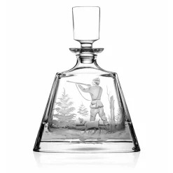 Hot Carafe à whisky pyramide taille chasse Art De La Table|Carafes Cristal Daum Baccarat Lalique