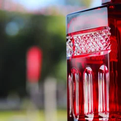 Sale Carafe à whisky rouge Mireille Art De La Table|Carafes Cristal Daum Baccarat Lalique