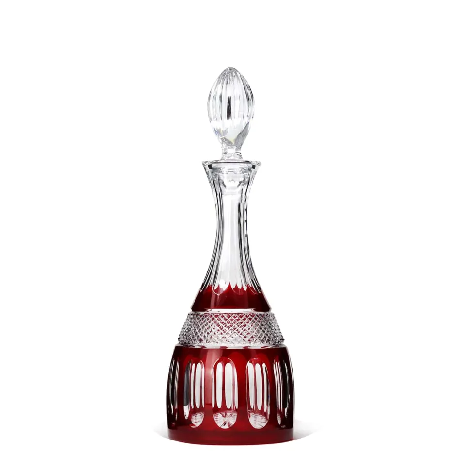 Hot Carafe vin mireille rouge Carafes Cristal Taillé|Art De La Table