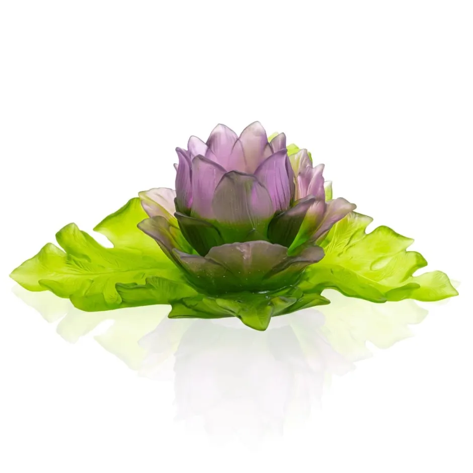 Outlet Centre de Table Duo Jardin de Lotus Daum Editions D’Art|Coupes Cristal