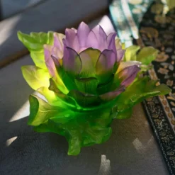 Outlet Centre de Table Duo Jardin de Lotus Daum Editions D’Art|Coupes Cristal