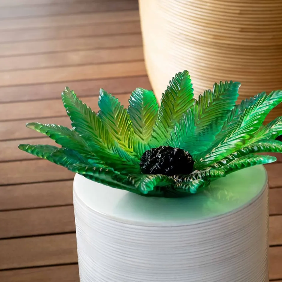 Hot Centre de Table Grand Modèle Palm Beach Daum Coupes Cristal