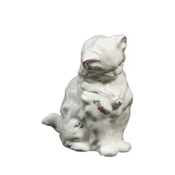 Chatte reverbere faïence Lunéville