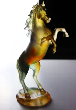 Cheval fougeux ambre gris daum Bestiaire|Editions D’Art