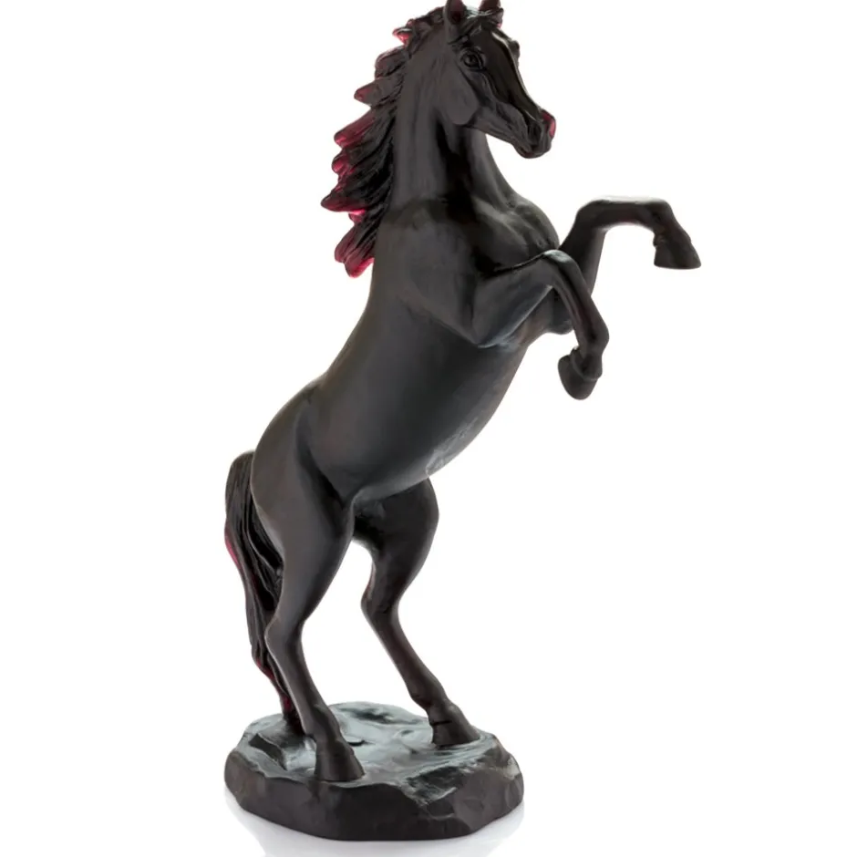 Cheval fougeux noir daum Editions D’Art|Bestiaire