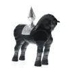 New Cheval porteur de feu noir daum Bestiaire|Animaux Cristal