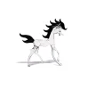 Discount Cheval verre filé Bestiaire|Animaux Cristal