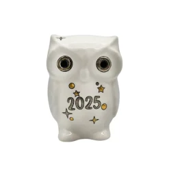 Clearance Chouette blanc 2025 Émaux de Longwy 500 ex Animaux|Animaux Cristal