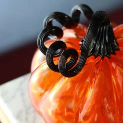 Discount Citrouille décorative cristal de Lorraine orange Décoration|Sulfures, Presse-Papiers Cristal