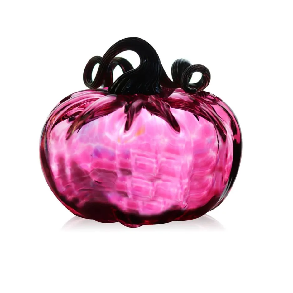 Clearance Citrouille décorative cristal de Lorraine rose fuchsia Décoration|Sulfures, Presse-Papiers Cristal