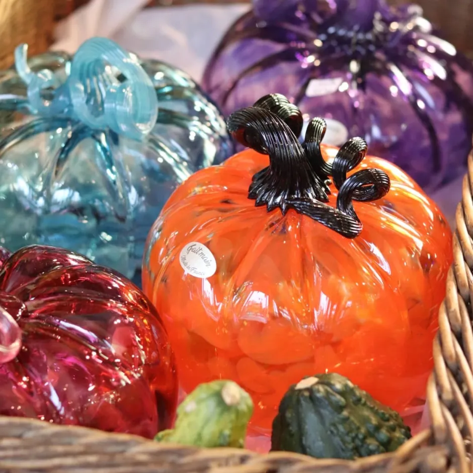 Clearance Citrouille décorative cristal de Lorraine rose fuchsia Décoration|Sulfures, Presse-Papiers Cristal