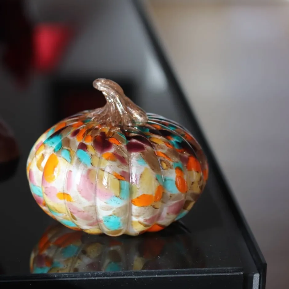 New Citrouille décorative d’Automne Décoration|Sulfures, Presse-Papiers Cristal