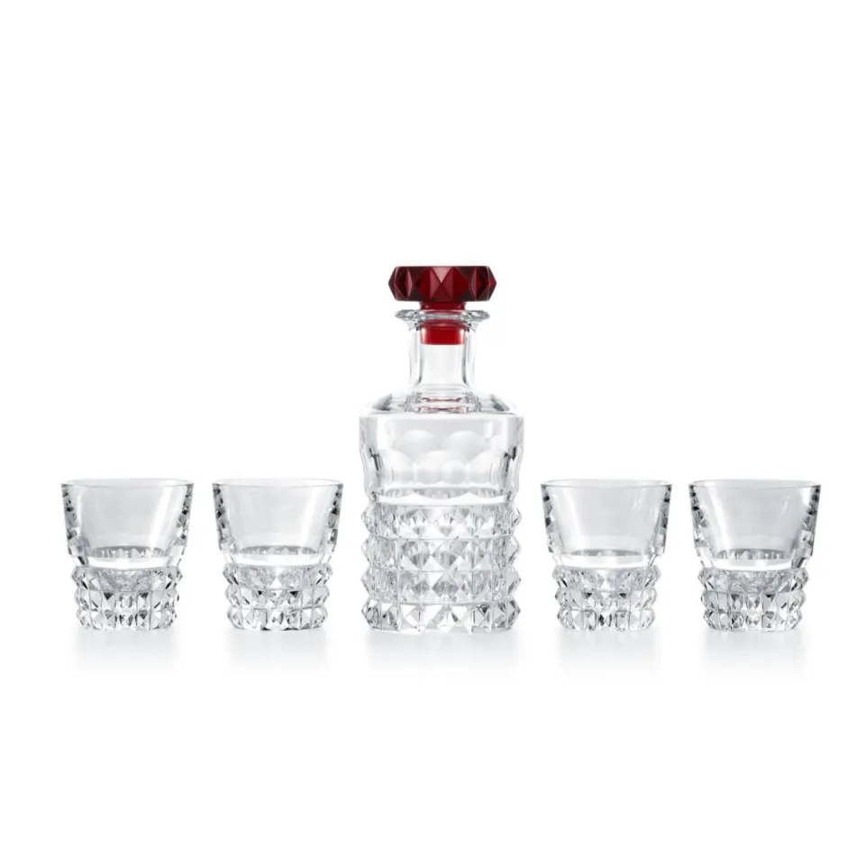 Best Coffret bar rouge Louxor Baccarat Carafes Cristal Taillé|Verre À Eau