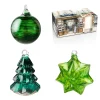 Online Coffret Boule de Noël cristal de Lorraine X3 – vert Décoration