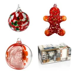 Discount Coffret Boule de Noël cristal de Lorraine X3 – rouge Décoration