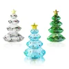 Sale Coffret Sapins cristal 2025 X3 Décoration|Figurines Miniature Cristal