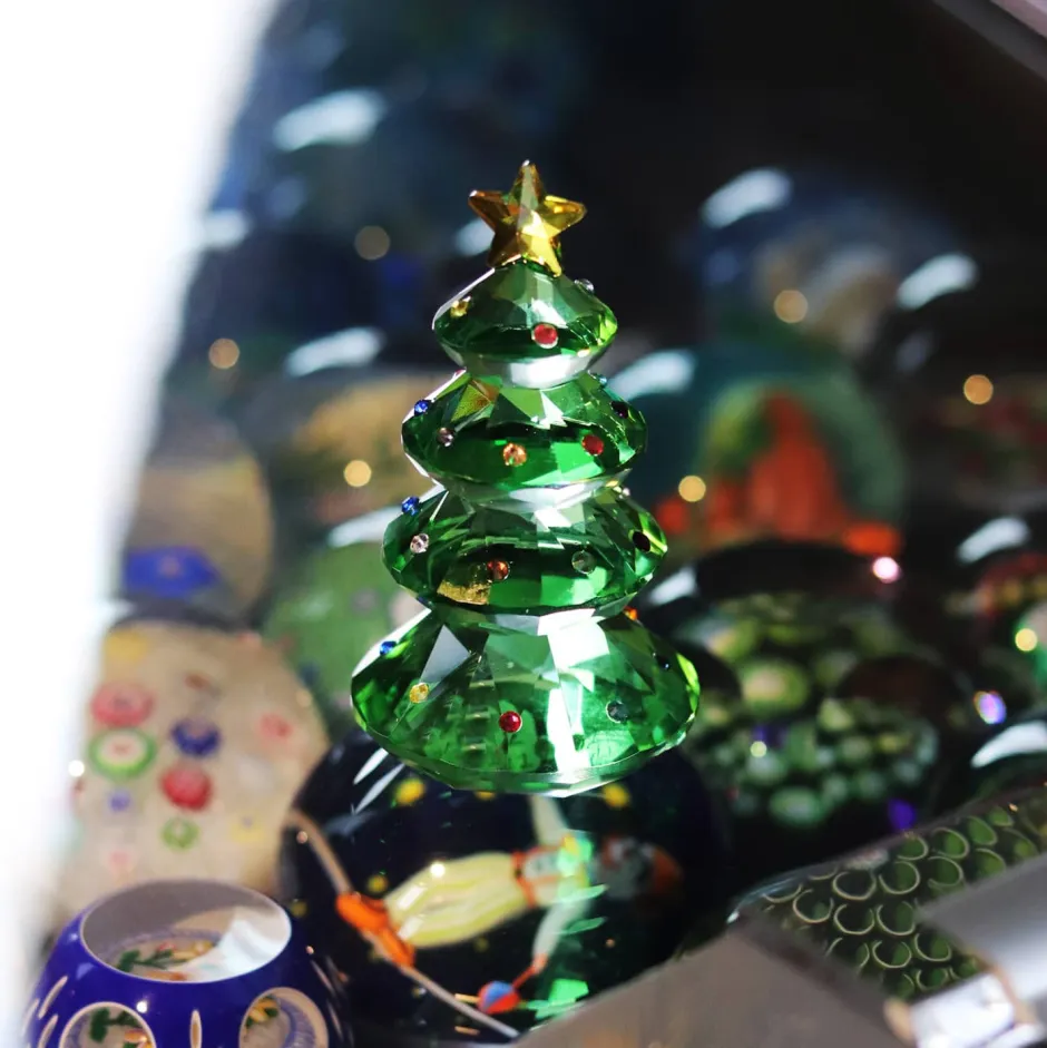 Sale Coffret Sapins cristal 2025 X3 Décoration|Figurines Miniature Cristal