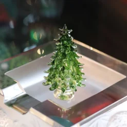 Clearance Coffret Sapins miniature verre au chalumeau X3 Décoration|Figurines Miniature Cristal