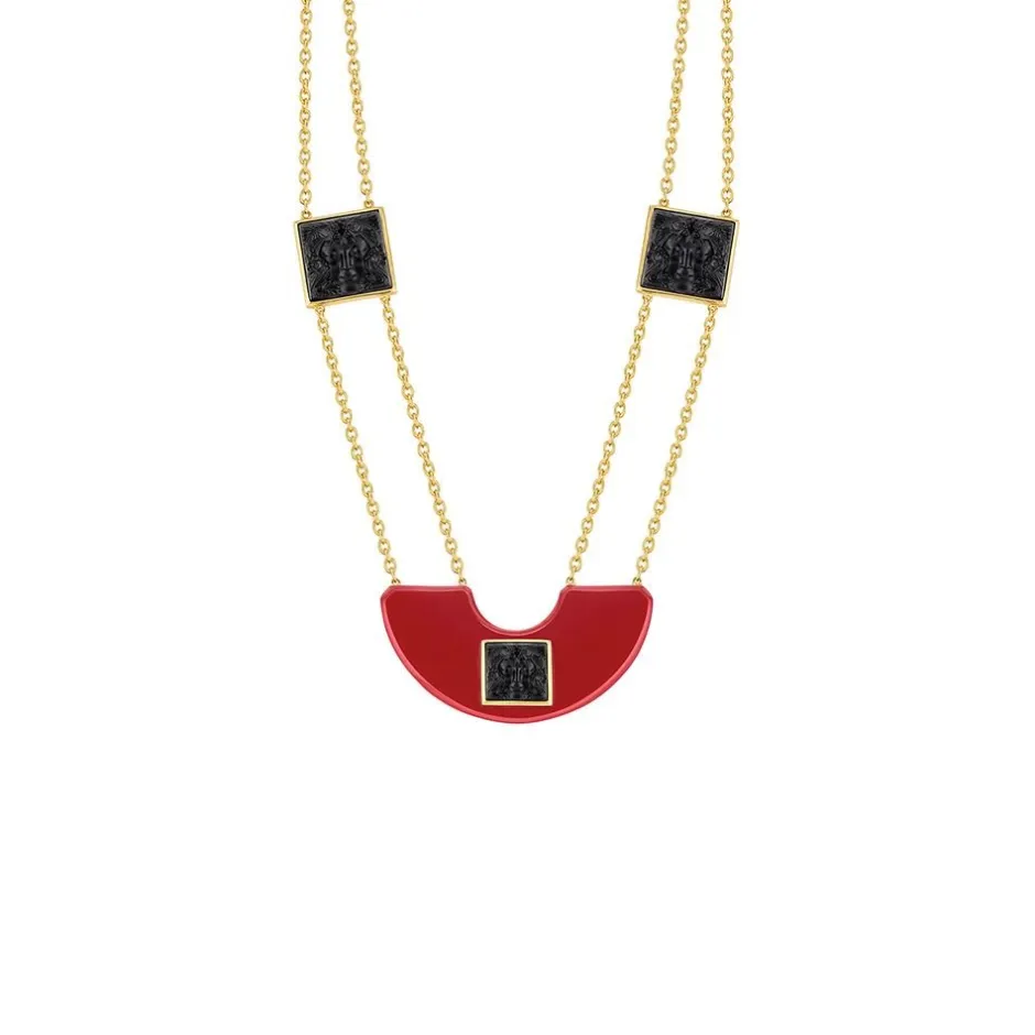 Online Collier aréthuse noir résine lalique Bijoux|Colliers Cristal