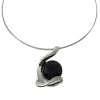 Outlet Collier noir belissima Pendentifs Cristal|Pendentifs