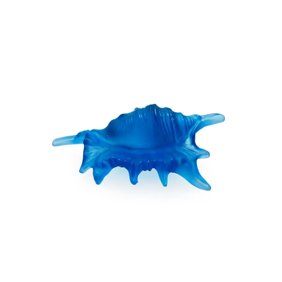 Sale Coquillage pm bleu daum Bestiaire|Sculptures Cristal
