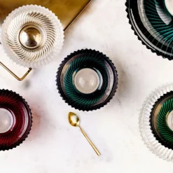 Clearance Coupe à fruit cristal Amazone bleu Coupes, Coupelles Et Photophores|Coupes Cristal