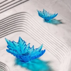 Coupe champs-élysées turquoise Lalique Coupes, Coupelles Et Photophores|Coupes Cristal