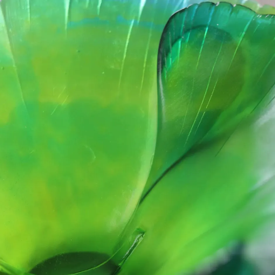 Coupe vert ginkgo daum Coupes Cristal