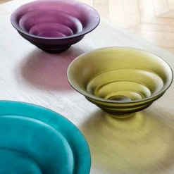 Hot Coupe vert olive sand daum par christian ghion Editions D’Art|Coupes Cristal