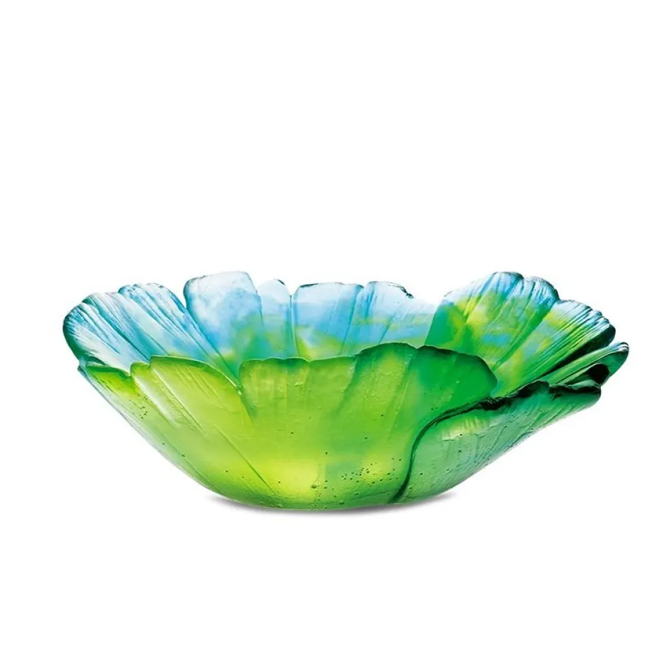 Discount Coupelle ginkgo vert Daum Vide-Poches Cristal|Coupelles Cristal