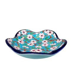 Coupelle Ourlée Fleurs de Pommiers Émaux de Longwy Coupes & Photophores|Vide-Poches Cristal