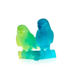 Discount Couple perruches bleu daum Bestiaire|Animaux Cristal