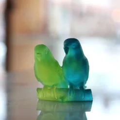 Discount Couple perruches bleu daum Bestiaire|Animaux Cristal