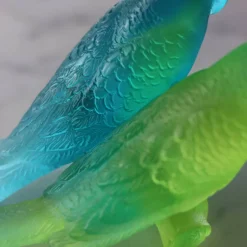 Discount Couple perruches bleu daum Bestiaire|Animaux Cristal