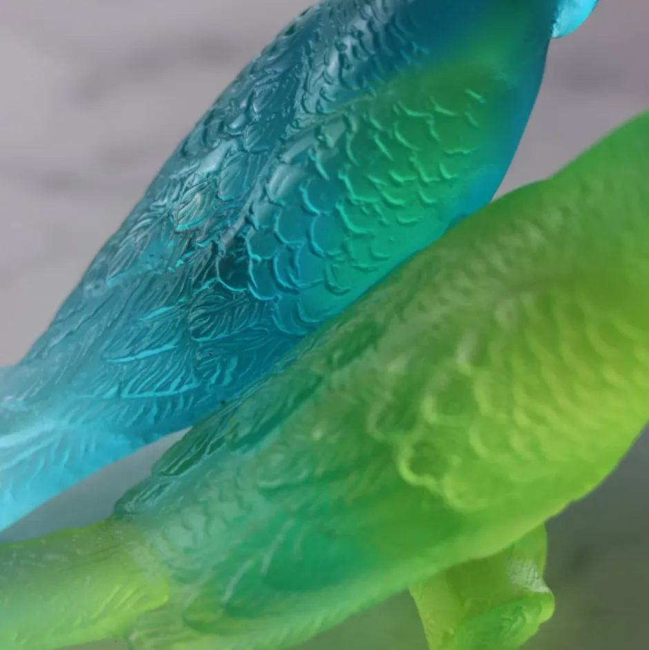 Discount Couple perruches bleu daum Bestiaire|Animaux Cristal